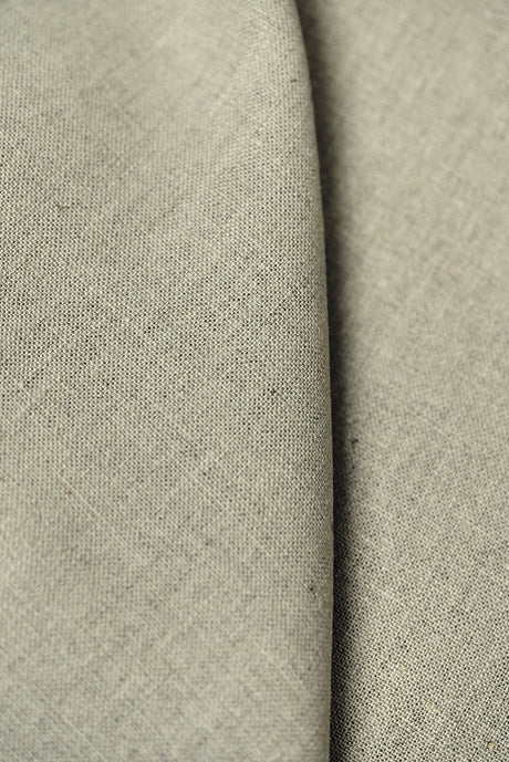 1 Yard Sageish Natural Pure Linen Fabric 7 oz Softened Solid Weave 57 Inch Wide