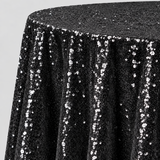 Glitz Sequin Round Tablecloth 90 Inch Sparkle Polyester Cover