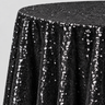 Glitz Sequin Round Tablecloth 90 Inch Sparkle Polyester Cover