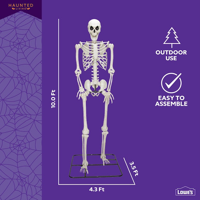 Haunted Living 10ft Poseable Skeleton Decoration
