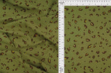 1 Yard Twill Animal Leopard Print Fabric, 58/59? Wide Polyester Spandex Blend