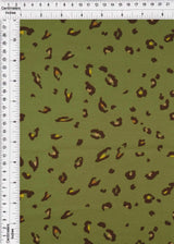 1 Yard Twill Animal Leopard Print Fabric, 58/59? Wide Polyester Spandex Blend