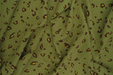 1 Yard Twill Animal Leopard Print Fabric, 58/59'' Wide Polyester Spandex Blend