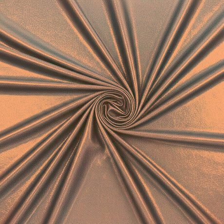 Foil Nylon Spandex Metallic Stretch Fabric 80% Nylon 20% Spandex for Dancewear Party Apparel 58 Inch Width 200 GSM