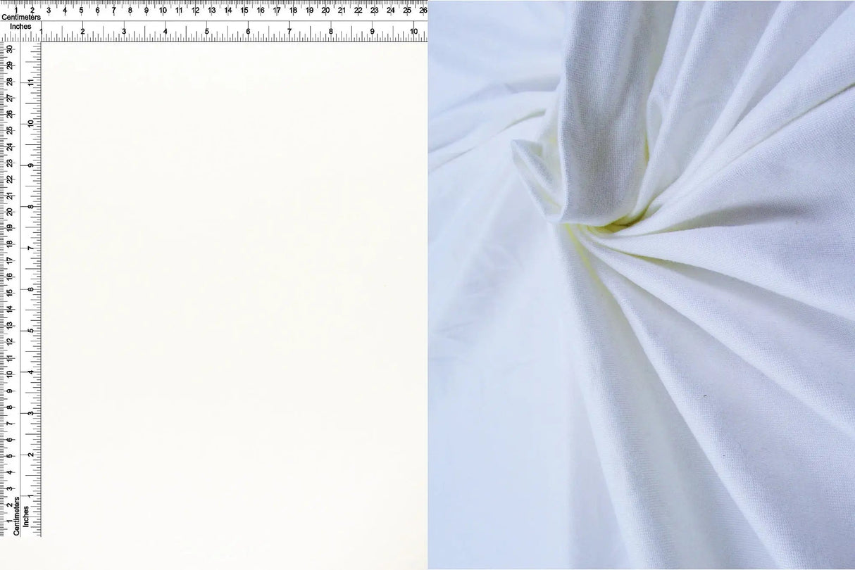 1 Yard DTY Brushed Solid Knit Fabric, 58/60'' Wide Polyester Spandex Blend
