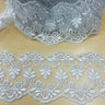 1 Yard Corded Double Sided Lace Trimming 100% Polyester Net Mesh 6? Wide