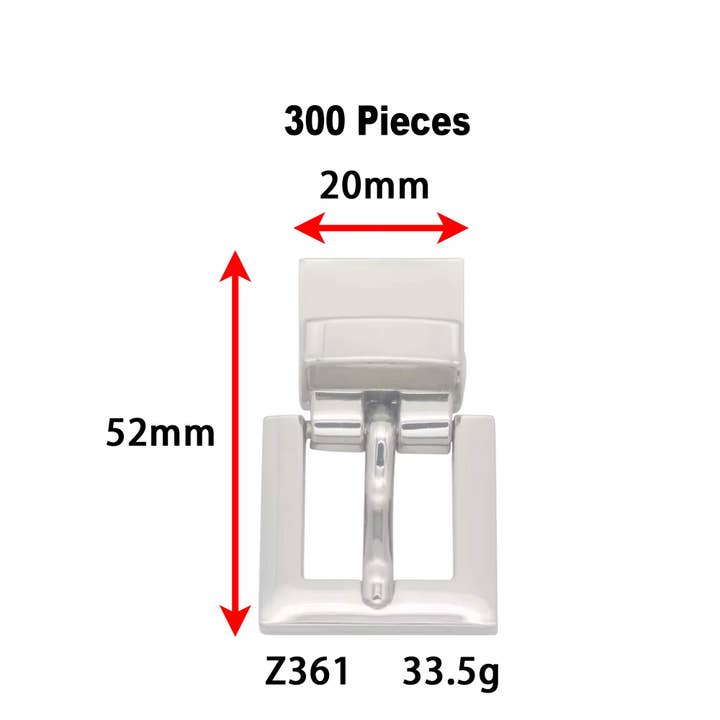 Men’s Reversible Pin Belt Buckle for Leather Belts