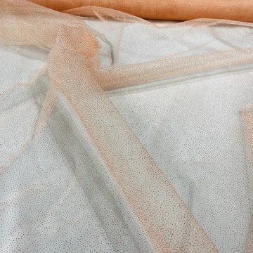 Glitter Mesh Fabric Sheer Lightweight Sparkle Polyester Yardage