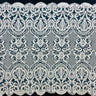 1 Yard Exquisite Beaded Corded Bridal Lace Embroidery on Durable Polyester Mesh 54" Wide