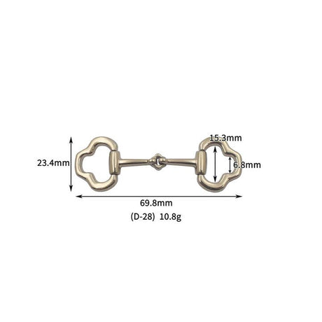 D21 Fashion Hardware Women’s Shoes Decorative Buckle Charm Leather Accessory for Clothing