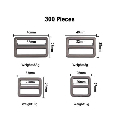 Metal Tri-Glide Adjustable Buckle for Bags & Straps