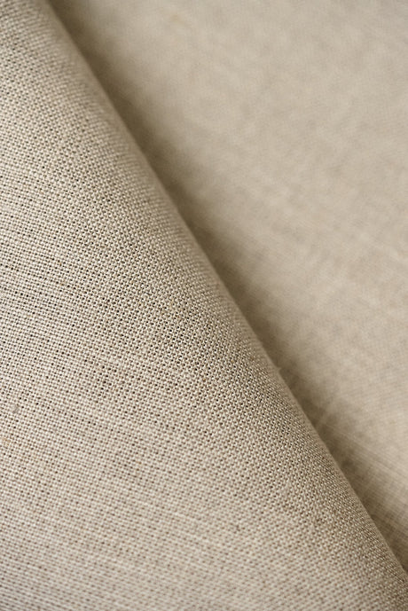 1 Yard Pure Linen Fabric Natural Midweight Solid 7.7 oz 58 Inches Wide
