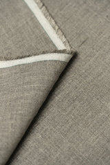 1 Yard Dark Natural Pure Linen Fabric 7 oz Softened Solid Weave 57 Inch Wide
