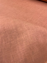 1 Yard Clay Pure Linen Fabric, Softened Finish 5.5 oz Midweight 57 Inches Wide