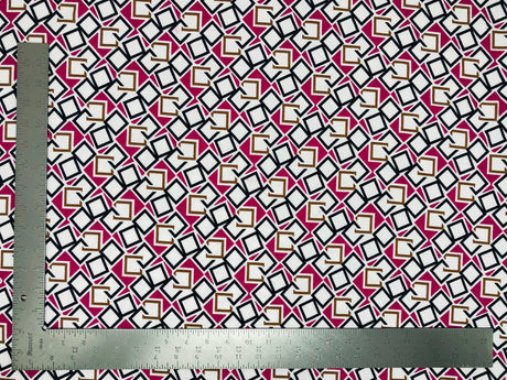 1 Yard Liverpool Knit Geometric Fabric for Dresses, Cardigans, DIY Fashion Projects Width 58 60 Inches