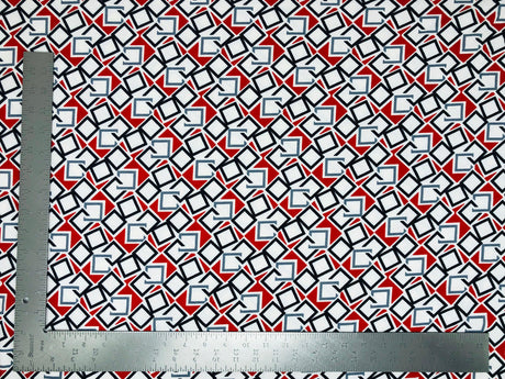 1 Yard Liverpool Knit Geometric Fabric for Dresses, Cardigans, DIY Fashion Projects Width 58 60 Inches