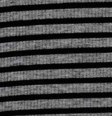 1 Yard 4x2 Rib Stripe Knit Fabric, 52/53'' Wide Polyester Rayon Spandex Blend