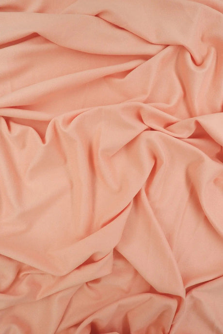 1 Yard DTY Brushed Solid Knit Fabric, 58/60'' Wide Polyester Spandex Blend