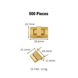 S746 Lock Pick Gun Bag Metal Luggage Twist Clip Box Clasp Container Handbag Lace Handbag Lock