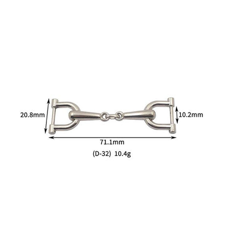 D32 High Quality Garment Accesory Different Shape Metal Double Wire O Ring Buckle for Shoes Decoration in Stock