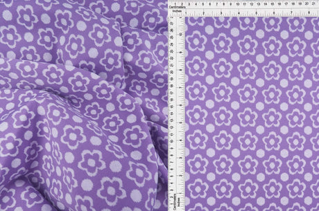 Double Knit Jacquard Flower Fabric Stretch Polyester Spandex 58/60 Inches Wide