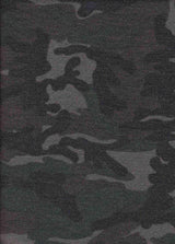 1 Yard French Terry Camouflage Print Fabric, 58/60'' Wide Polyester Rayon Spandex Blend