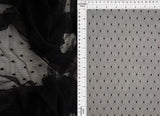 Polka Dot Lace Solid Fabric 90% Nylon 10% Spandex Soft Stretch 58/60 Inches Wide