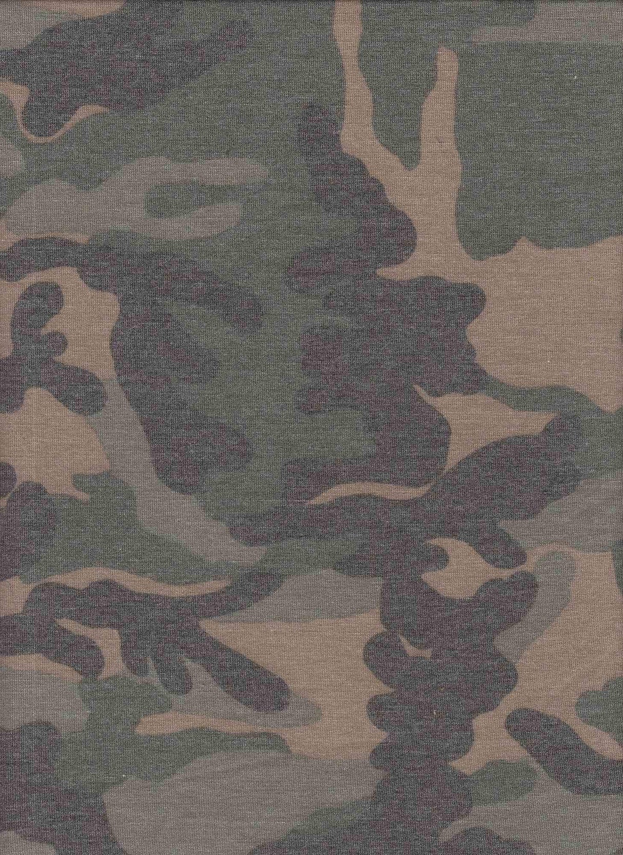 Disperse Camouflage Print Fabric 1 Yard Soft Stretch Lightweight 58/60" Wide