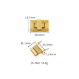 S746 Lock Pick Gun Bag Metal Luggage Twist Clip Box Clasp Container Handbag Lace Handbag Lock