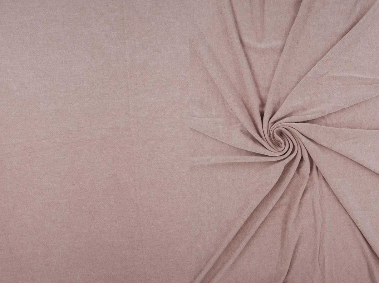 1 Yard Vortex Washed Jersey Solid Fabric, 58/60'' Wide Rayon Spandex Blend