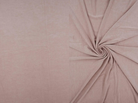 1 Yard Vortex Washed Jersey Solid Fabric, 58/60'' Wide Rayon Spandex Blend