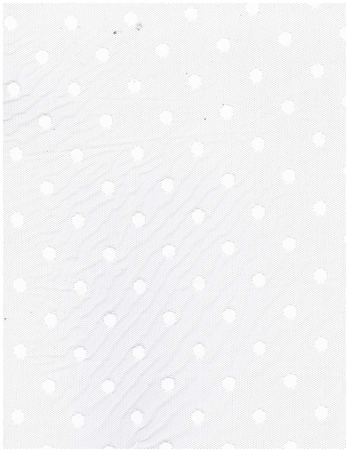 1 Yard Nylon Spandex Polka Dot Lace Mesh Fabric Solid Lightweight Soft Stretch 58/60" Width