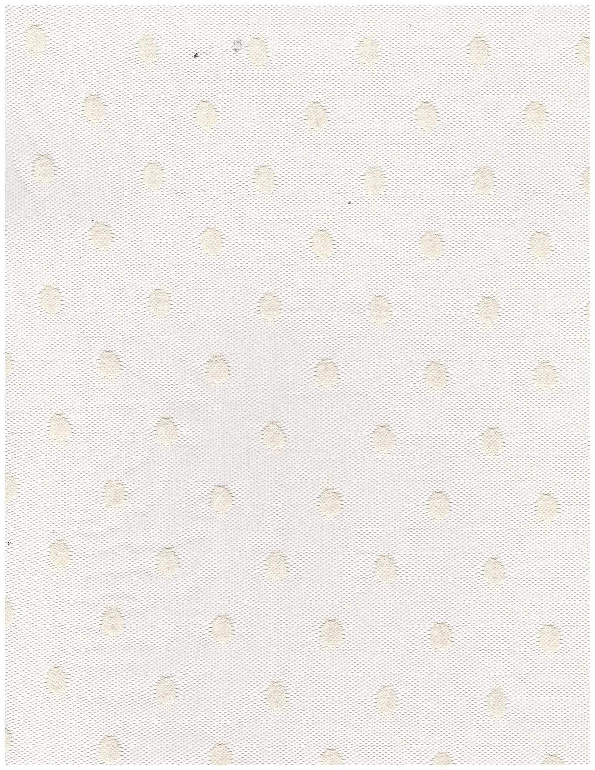 1 Yard Nylon Spandex Polka Dot Lace Mesh Fabric Solid Lightweight Soft Stretch 58/60" Width
