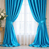 Aqua Low Stretch Polyester Fabric Extra Wide 108/120 Inch Yard