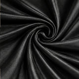 Black Low Stretch Polyester Fabric Extra Wide 108/120 Inch Yard