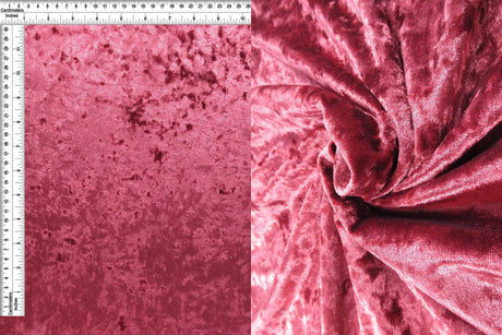 Crushed Velvet Solid Fabric 1 Yard Soft Stretch Shiny Finish 58/60" Wide