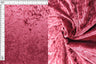 Crushed Velvet Solid Fabric 1 Yard Soft Stretch Shiny Finish 58/60" Wide