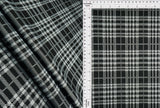 1 Yard Textured Plaid Jacquard Knit Fabric Double Knit Stretch 59/60” Wide