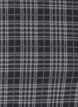 1 Yard Textured Plaid Jacquard Knit Fabric Double Knit Stretch 59/60” Wide