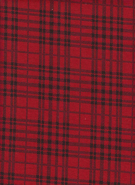 1 Yard Double Knit Plaid Jacquard Fabric 250 GSM, 59/60'' Wide Polyester Spandex Blend