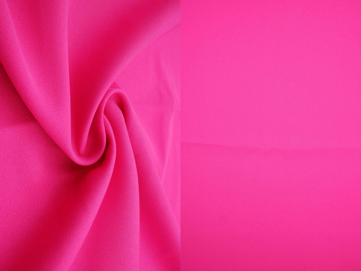 1 Yard Barbie Solid Knit Fabric, 57/58? Wide Polyester Spandex Blend
