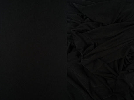 1 Yard Slinky Rib Knit Fabric 1x1 Solid Polyester Spandex Stretch 52/54 Inches