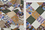 1 Yard Wool Dobby Floral Patchwork Fabric, 57/58'' Wide 100% Polyester