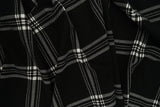 1 Yard Techno Crepe Plaid Print Fabric 220 GSM Polyester Spandex Blend 58/60" Width