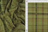 Double Knit Jacquard Plaid Fabric Heavyweight Stretch Material, 58/60" Wide