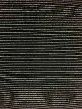1 Yard Lurex Horizontal Stripe Knit Fabric 180 GSM, 58/60'' Wide Polyester Lurex Spandex Blend