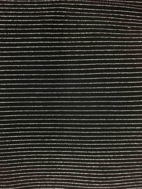 1 Yard Lurex Horizontal Stripe Knit Fabric 180 GSM, 58/60'' Wide Polyester Lurex Spandex Blend