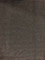 1 Yard Lurex Horizontal Stripe Knit Fabric 180 GSM, 58/60'' Wide Polyester Lurex Spandex Blend