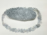 1 Yard Elegant Beaded & Corded Lace Trimming Embroidered on 100% Polyester Organza or Net Mesh for Bridal and Evening Wear 1.5 Inch Width