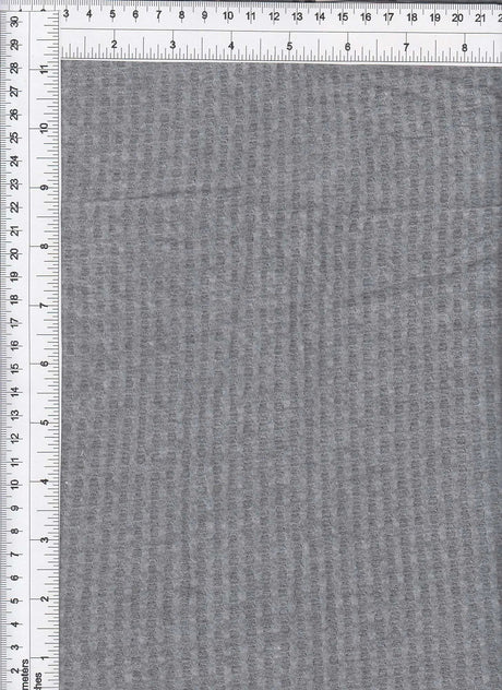 Waffle Brushed Solid Fabric 1 Yard Soft Stretch Textured Knit 58/60" Wide